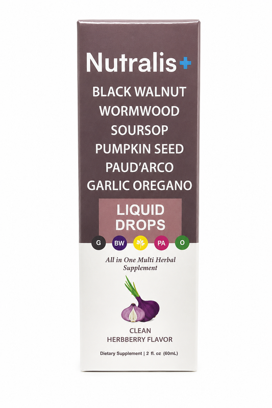 Nutralis Multi-Herbal Liquid Drops – Black Walnut, Pumpkin Seed & Botanical Extract Blend – 60ml
