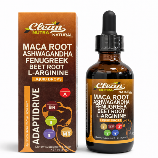 Clean Nutra Organic Maca Root Liquid Drops – Plant-Based Botanical Liquid Supplement